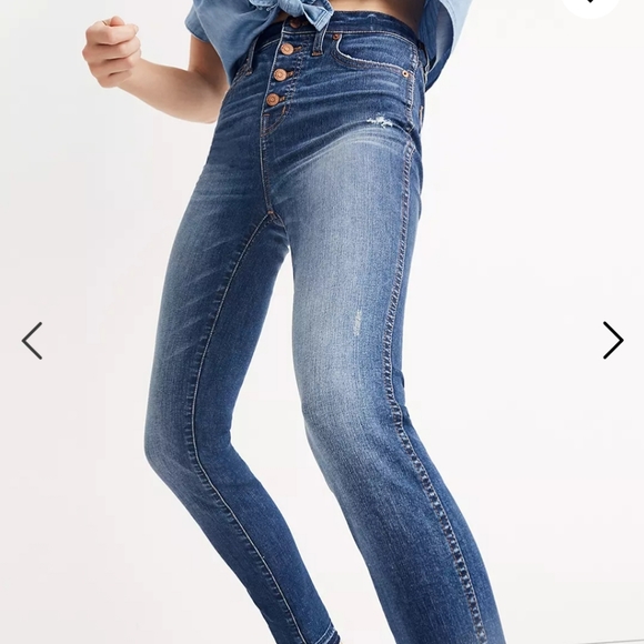 Madewell Denim - Madewell 10" High-Rise Skinny Jeans: Drop-Hem Edition 27